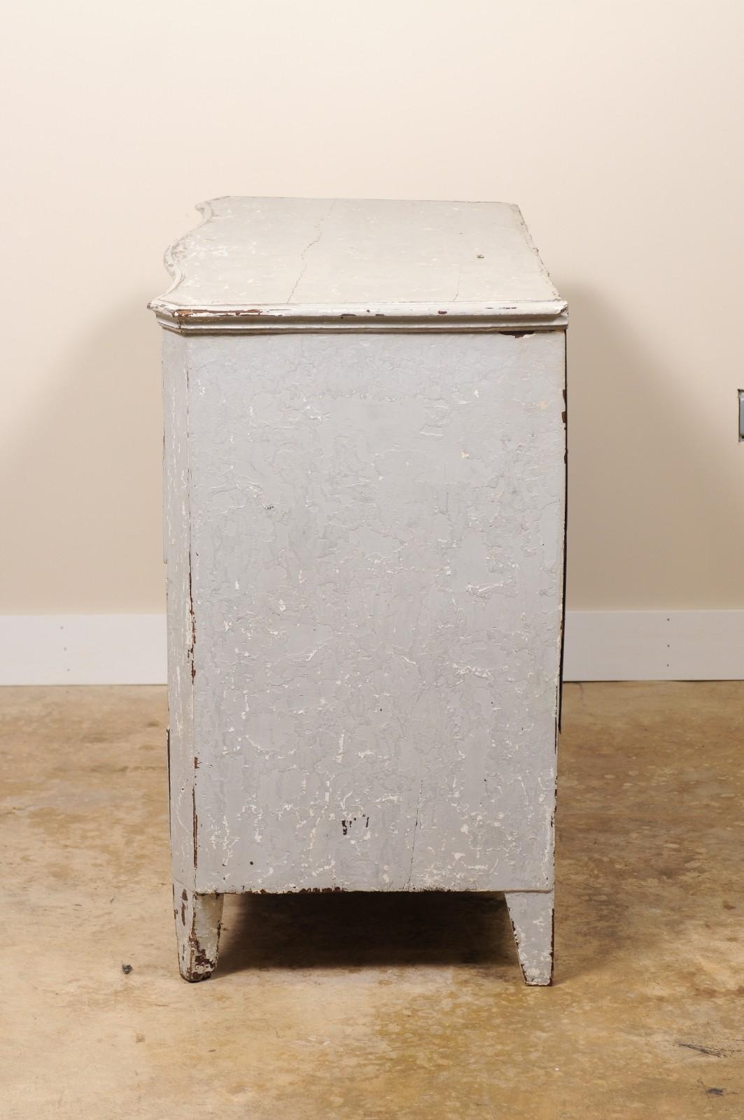 Late 18Th Century French Commode Chest of Drawers Painted For Sale 3