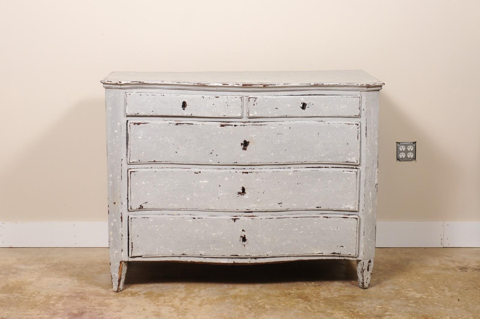 Late 18Th Century French Commode Chest of Drawers Painted For Sale 5