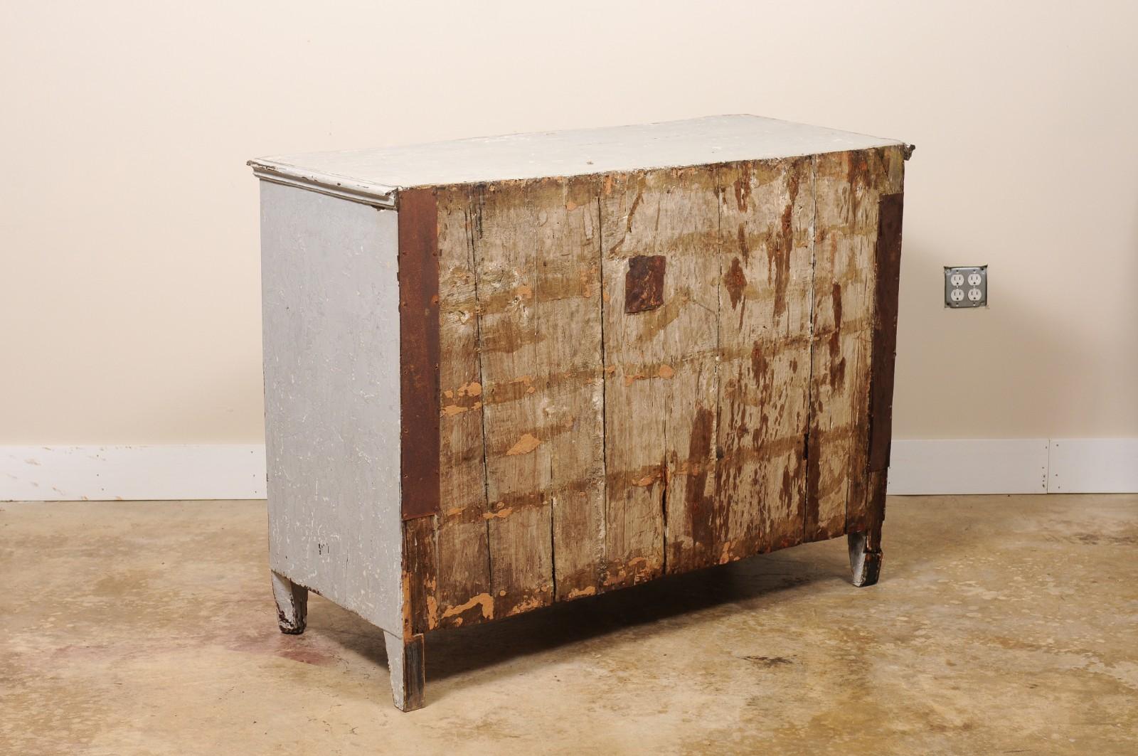 Late 18Th Century French Commode Chest of Drawers Painted For Sale 2