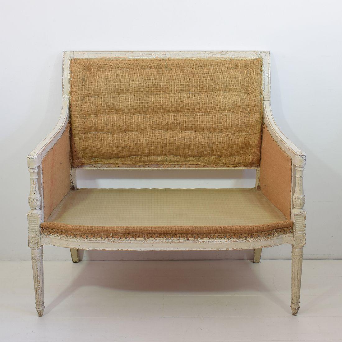 Late 18th Century French Directoire Canape Settee Marquis 1