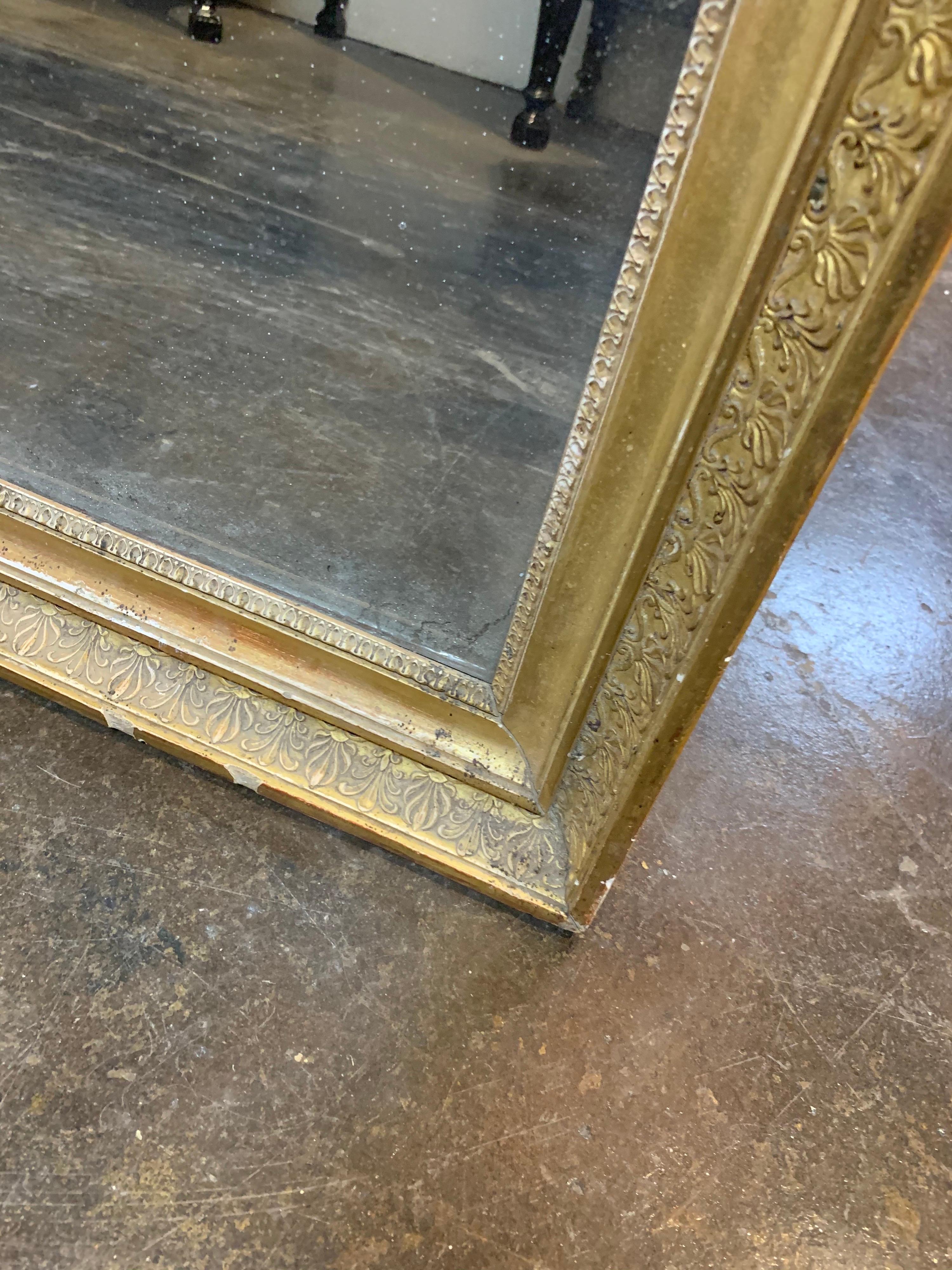 Late 18th Century French Directoire Giltwood Mirror 2
