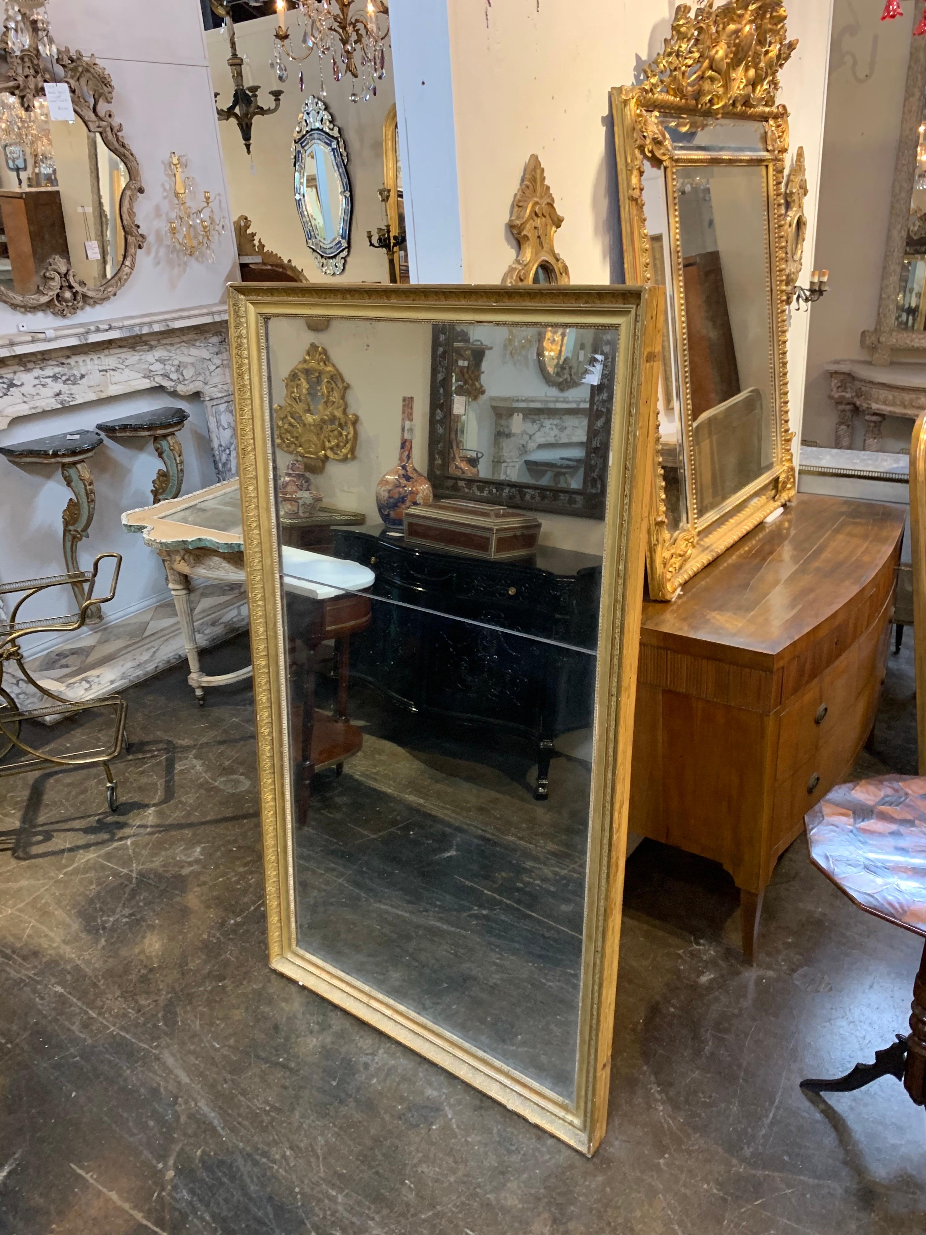 Late 18th Century French Directoire Giltwood Mirror 3