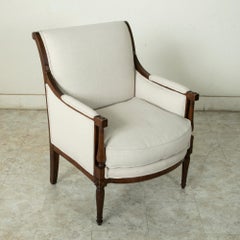 Late 18th Century French Directoire Period Hand Carved Walnut Chaise Longue