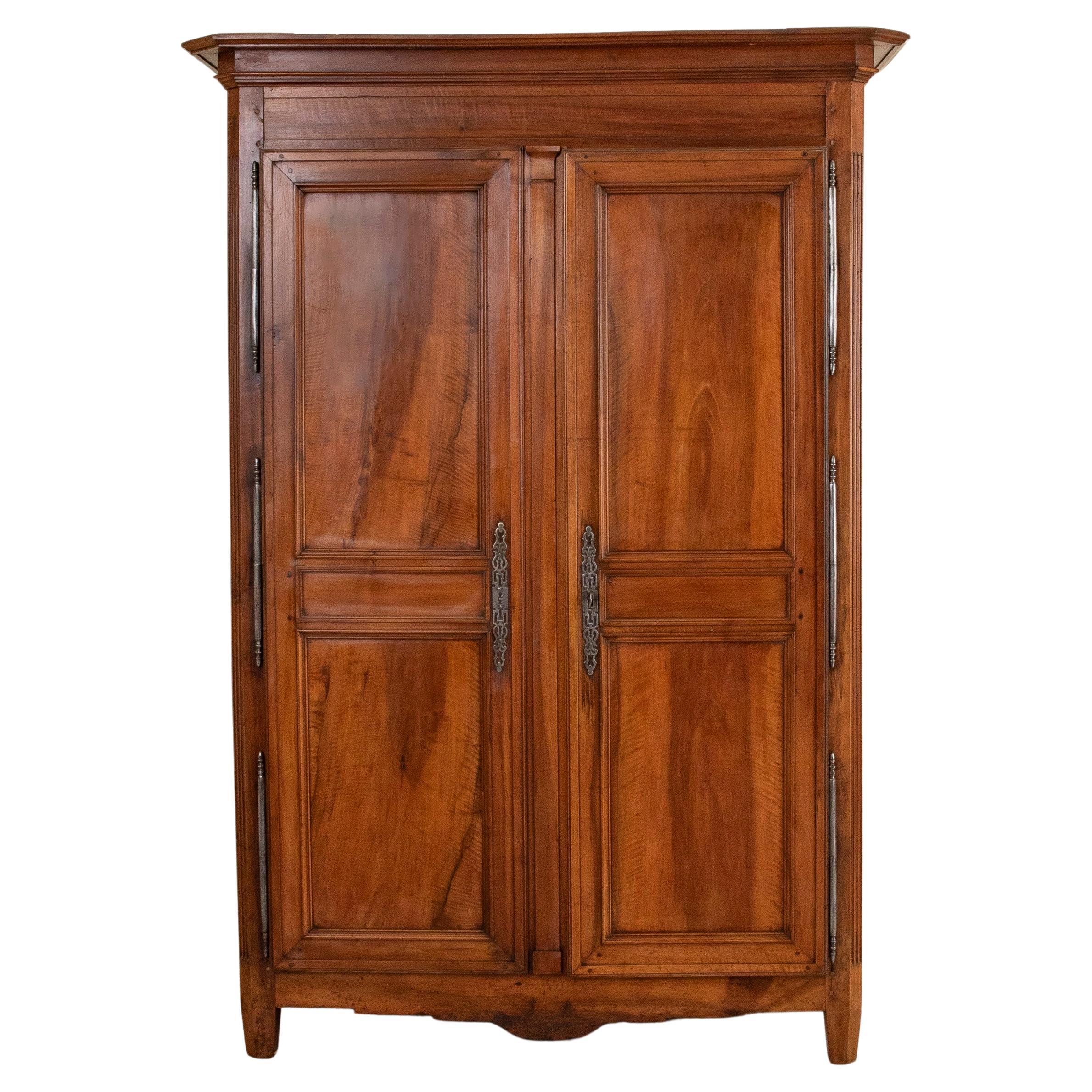 Late 18th Century French Directoire Period Walnut Armoire or Wardrobe