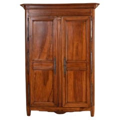 Late 18th Century French Directoire Period Walnut Armoire or Wardrobe