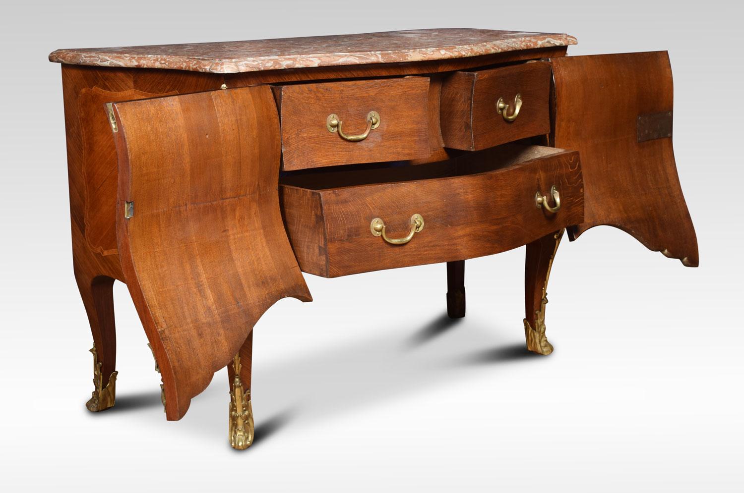 Late 18th Century French Gilt Bronze-Mounted Kingwood Commode In Good Condition In Cheshire, GB