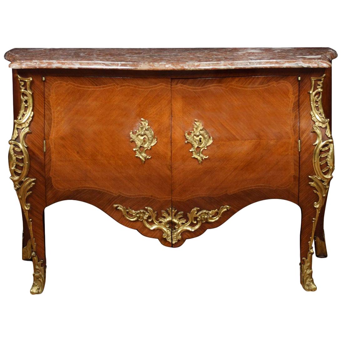 Late 18th Century French Gilt Bronze-Mounted Kingwood Commode