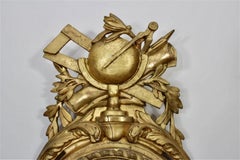 Late 18th Century French Giltwood Barometer