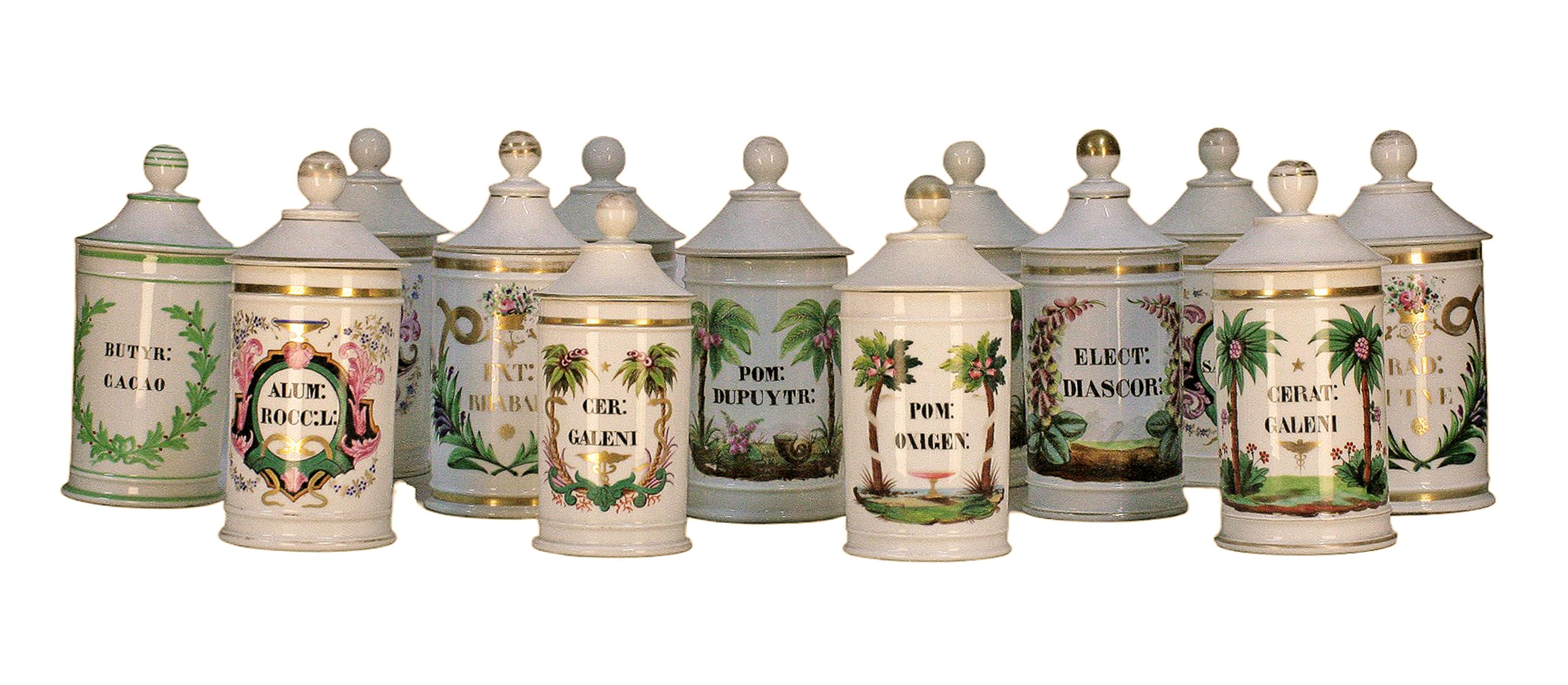 Late 18th Century French Glazed Porcelain Apothecary/Pharmacy Jar - 'RAD: BUTNE' For Sale 3