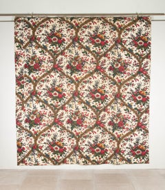 Late 18th Century French 'Hartmann et Fils' Cotton Quilt
