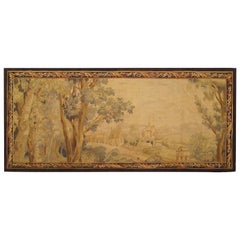 Antique Late 18th Century French Landscape Tapestry