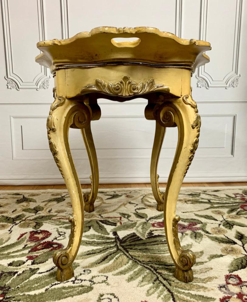 Pine Late 18th Century World Tour French Louis XV Rococo Style Tray Table For Sale