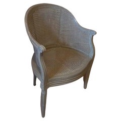 Late 18th Century French Louis XVI Cane Armchair, 1870s