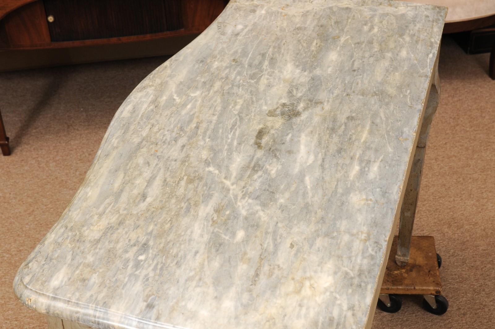 Consola provincial francesa pintada de verde Luis XVI de finales del siglo XVIII en venta 6