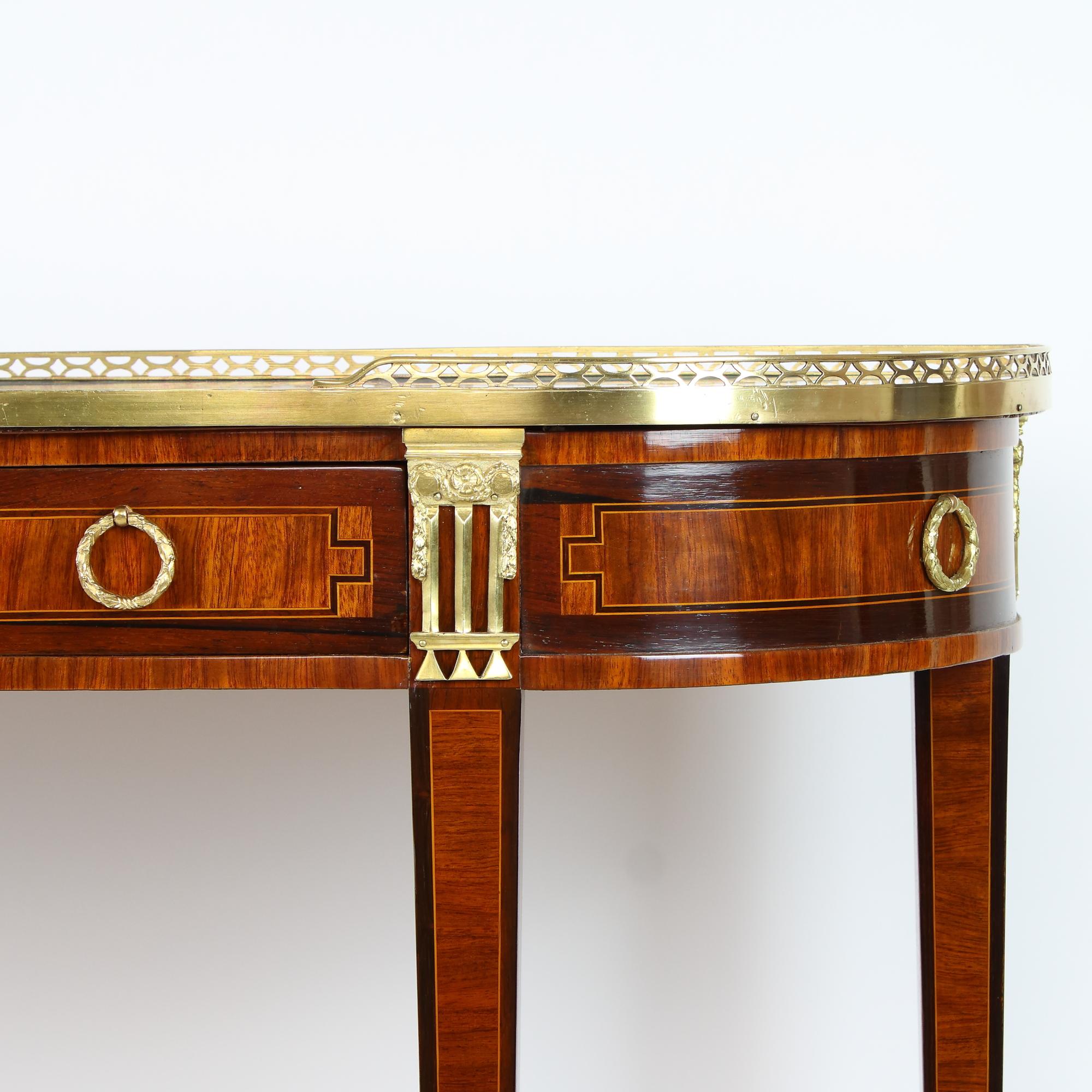 Late 18th Century French Louis XVI Marquetry Console Table or Desserte 1