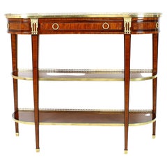Late 18th Century French Louis XVI Marquetry Console Table or Desserte