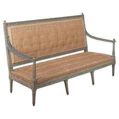 Spätes 18. Jahrhundert Französisch Louis XVI gemaltes Sofa