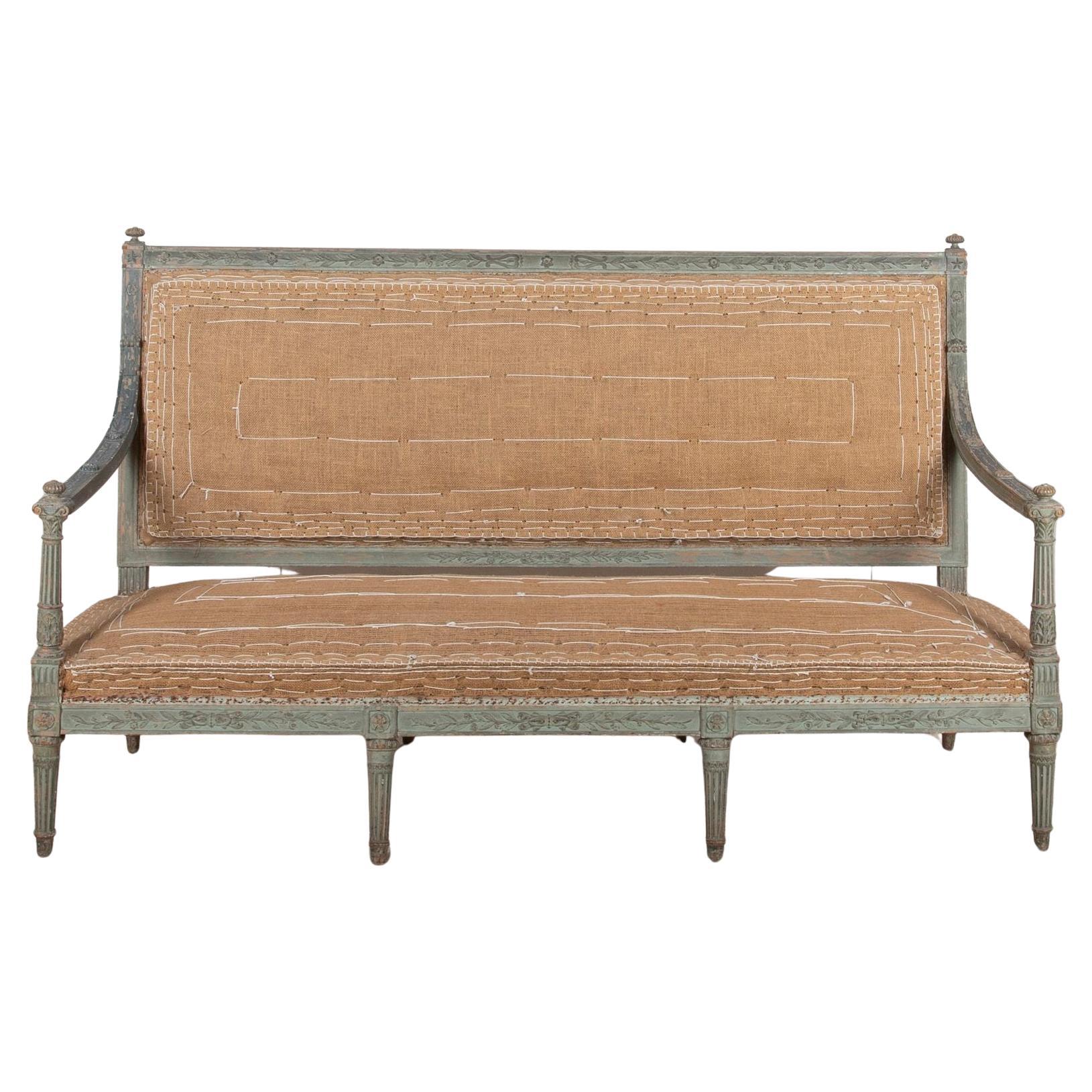 Late 18th Century French Louis XVI Painted Sofa For Sale
