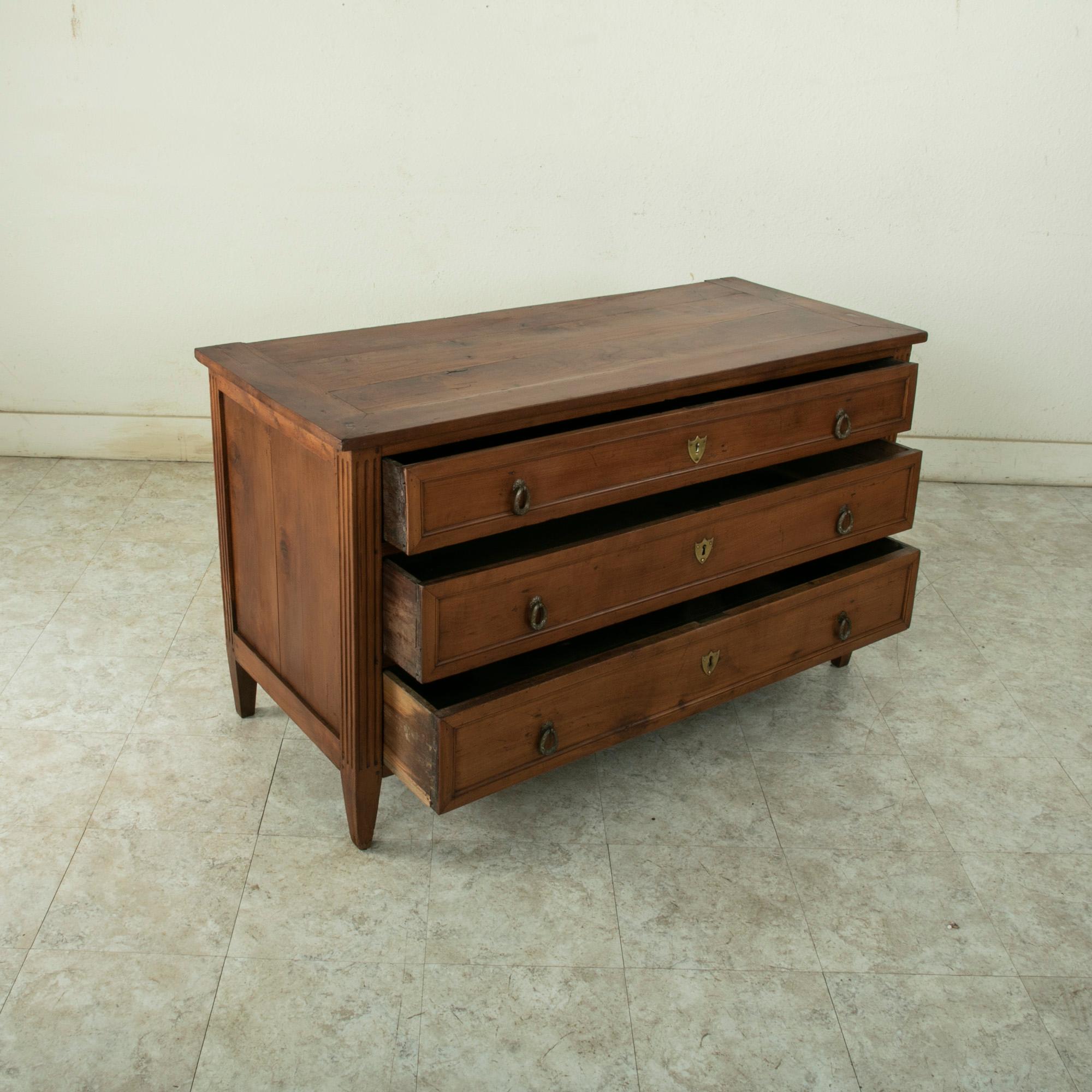 Late 18th Century French Louis XVI Period Cherry Wood Commode, Chest of Drawers 7