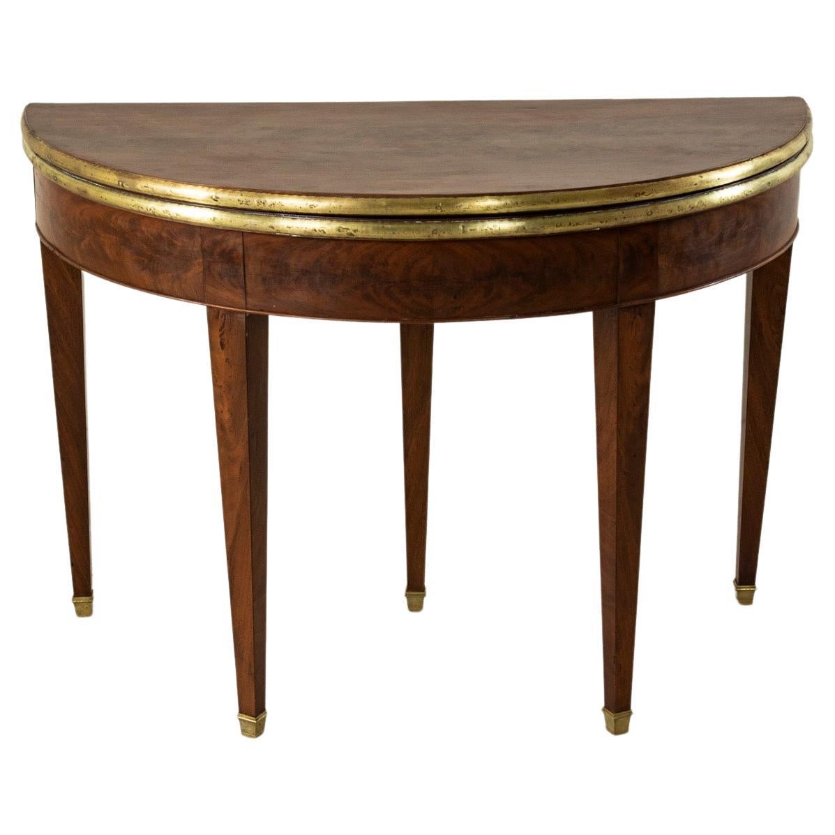 American Federal Style Mahogany Game Table at 1stDibs