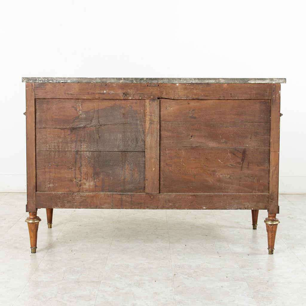 Late 18th Century French Louis XVI Period Mahogany Commode or Chest with Marble 1