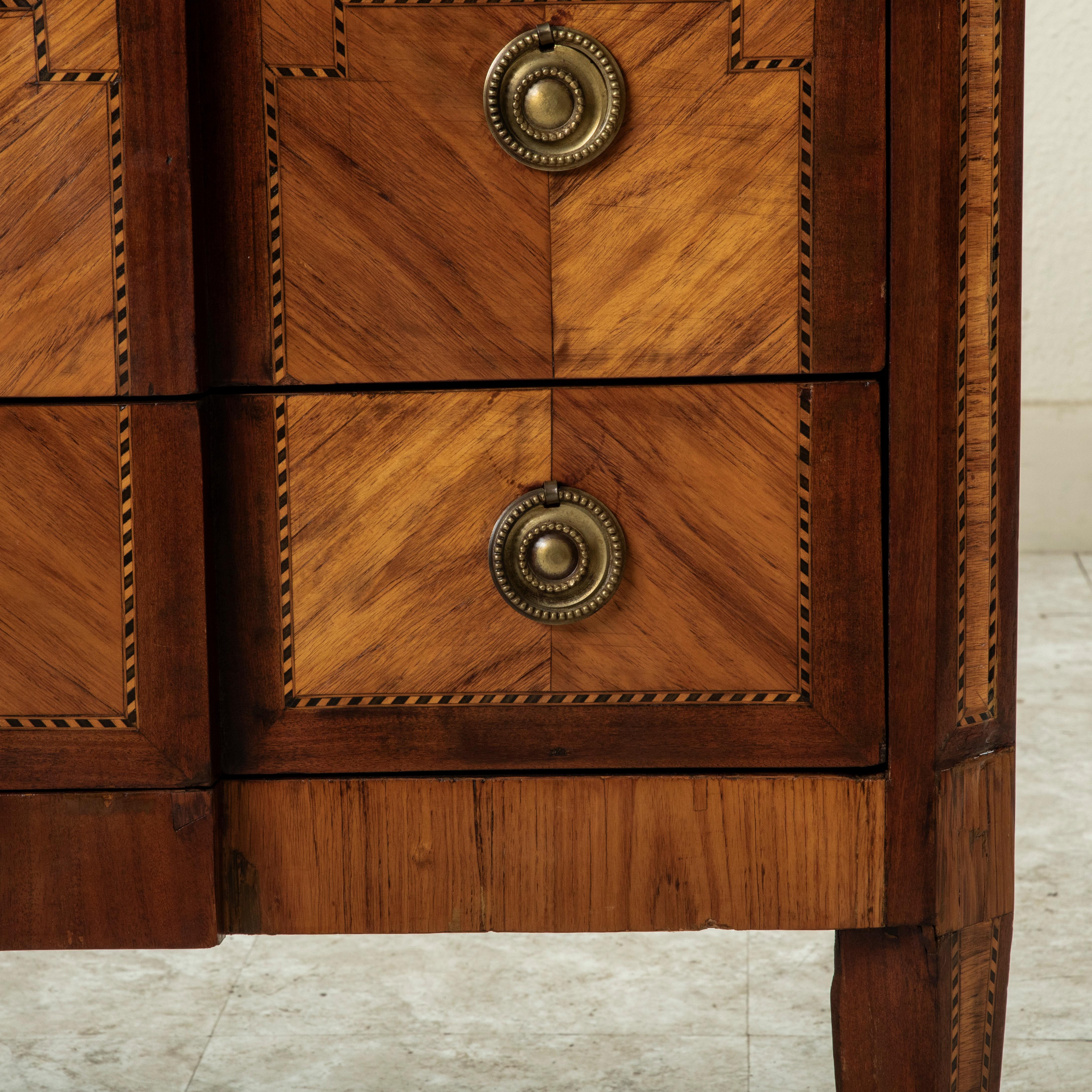 Late 18th Century French Louis XVI Period Marquetry Commode, Chest of Drawers For Sale 8