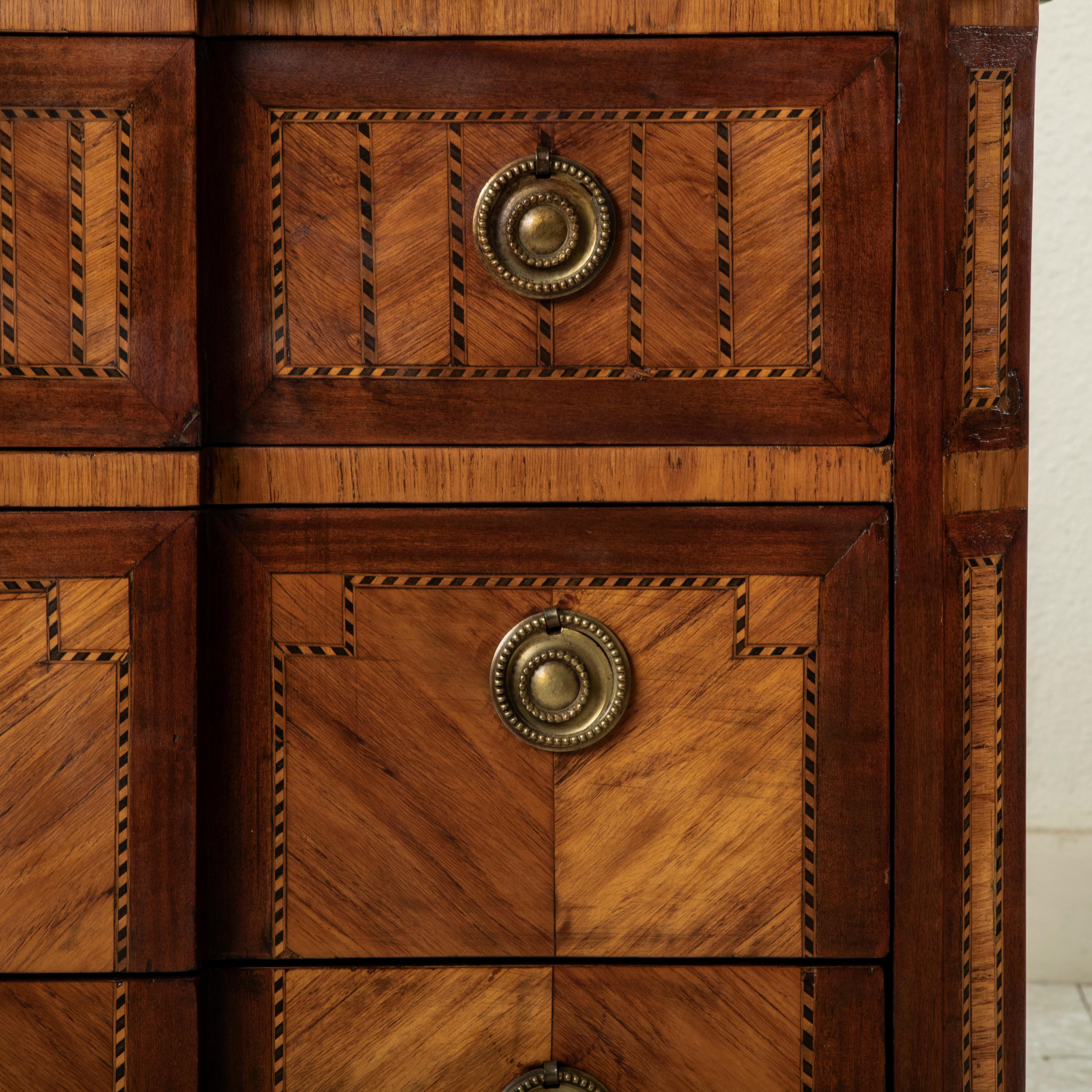 Late 18th Century French Louis XVI Period Marquetry Commode, Chest of Drawers For Sale 9