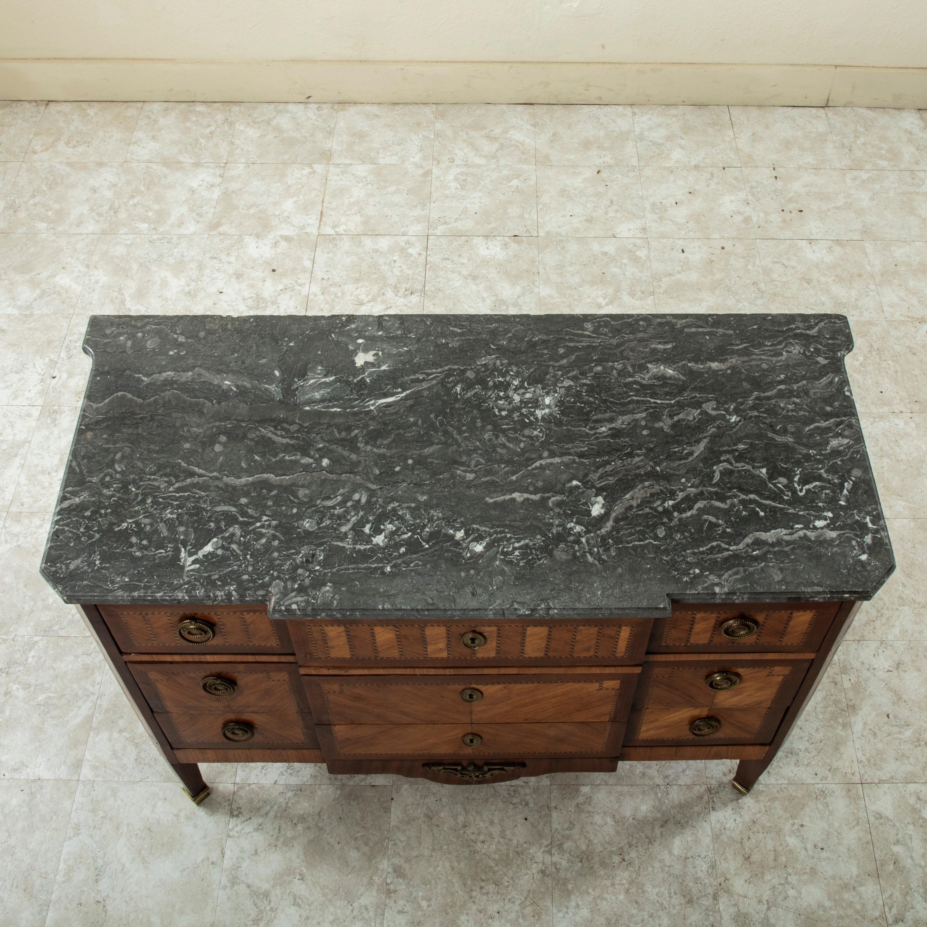 Late 18th Century French Louis XVI Period Marquetry Commode, Chest of Drawers For Sale 11