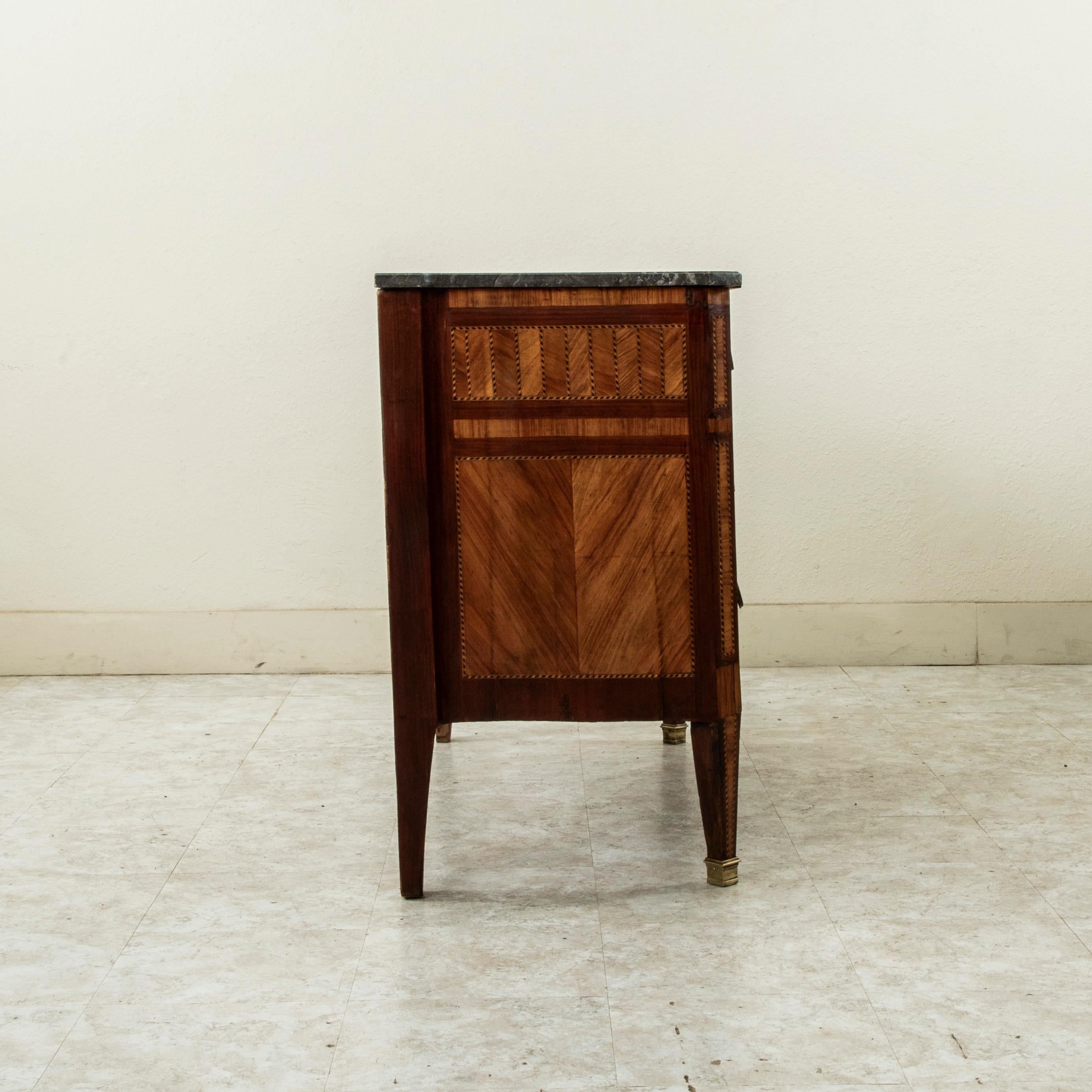Late 18th Century French Louis XVI Period Marquetry Commode, Chest of Drawers For Sale 1