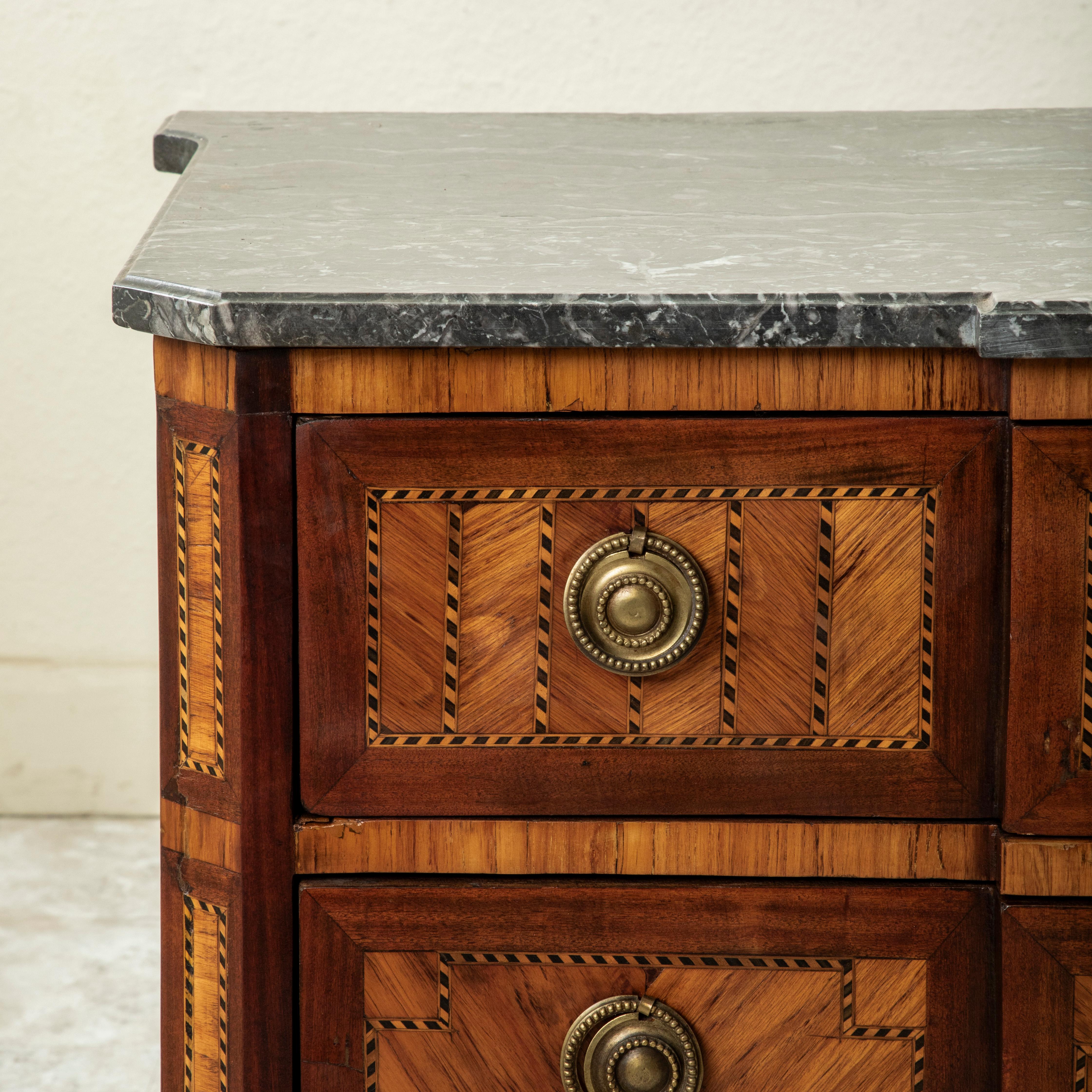 Late 18th Century French Louis XVI Period Marquetry Commode, Chest of Drawers For Sale 4
