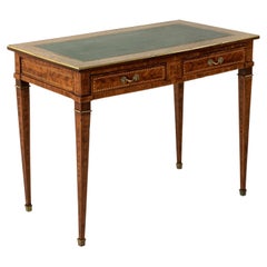 Late 18th Century French Louis XVI Period Marquetry Desk with Leather Top