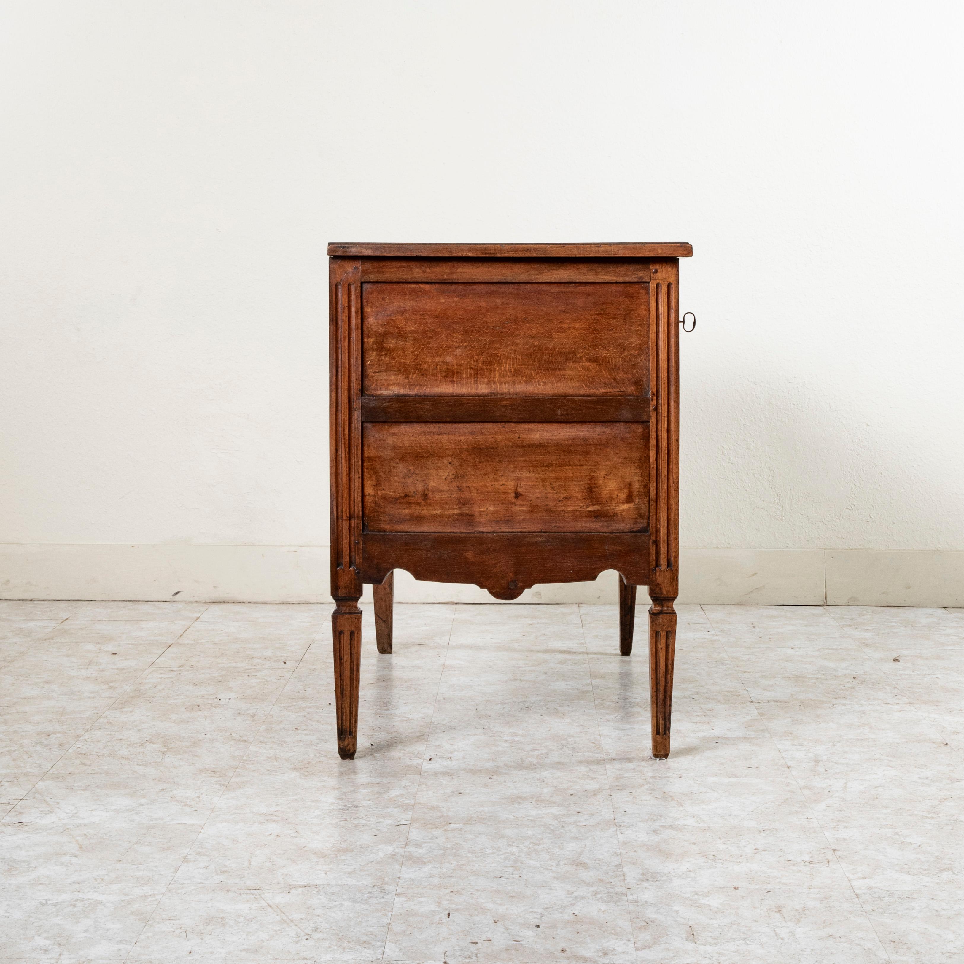 Late 18th Century French Louis XVI Period Walnut Commode or Chest of Drawers 1