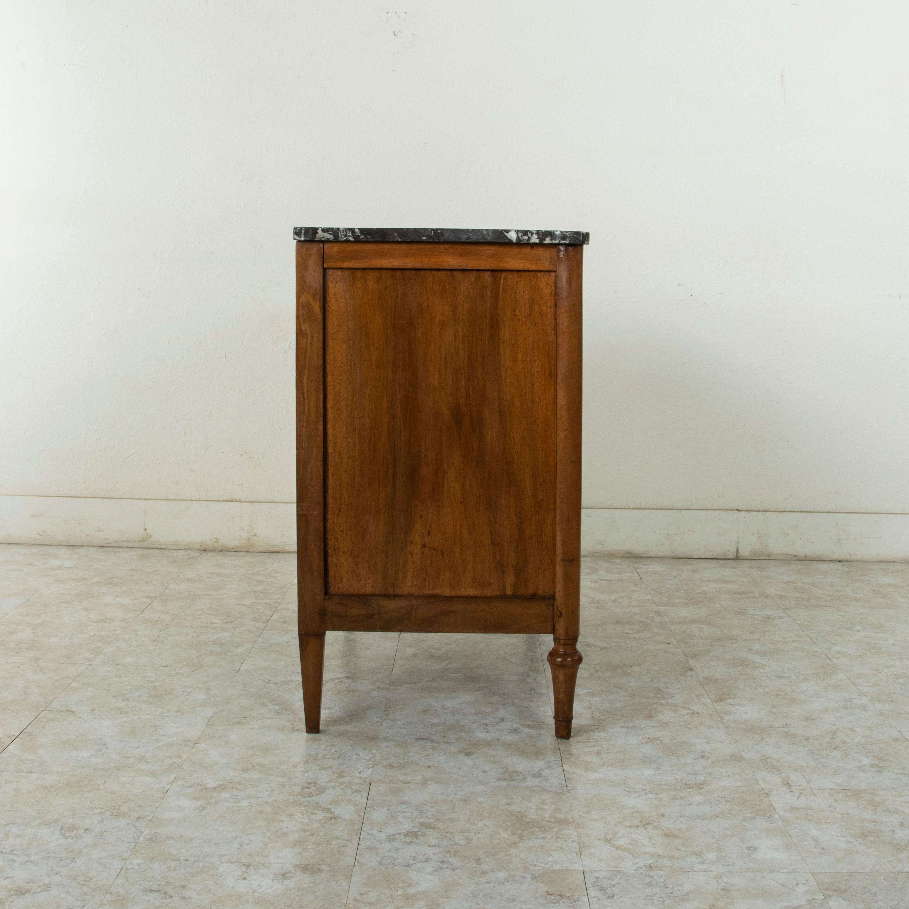 Late 18th Century French Louis XVI Period Walnut Commode or Chest with Marble 2