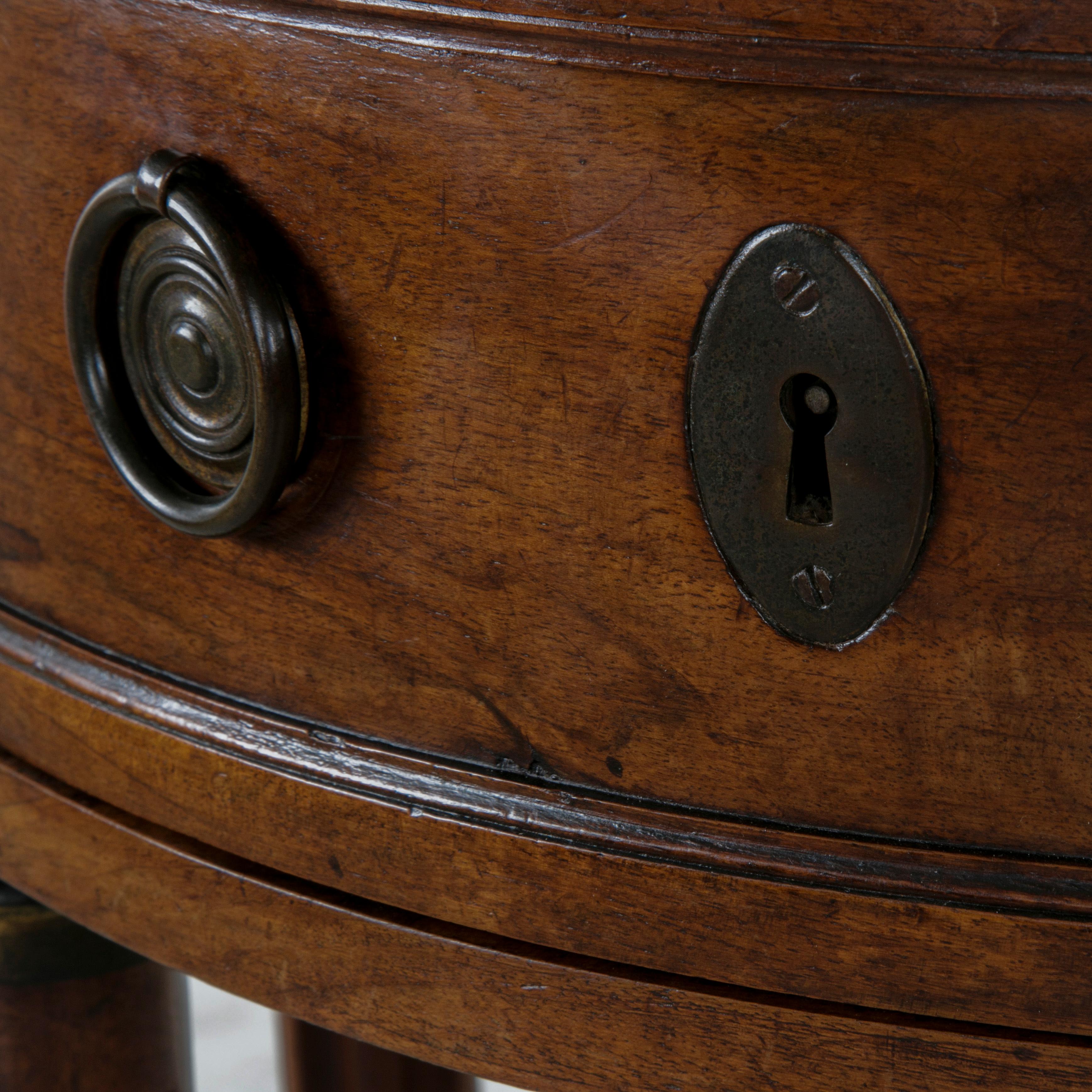 Late 18th Century French Louis XVI Period Walnut Console Table with Marble Top 5