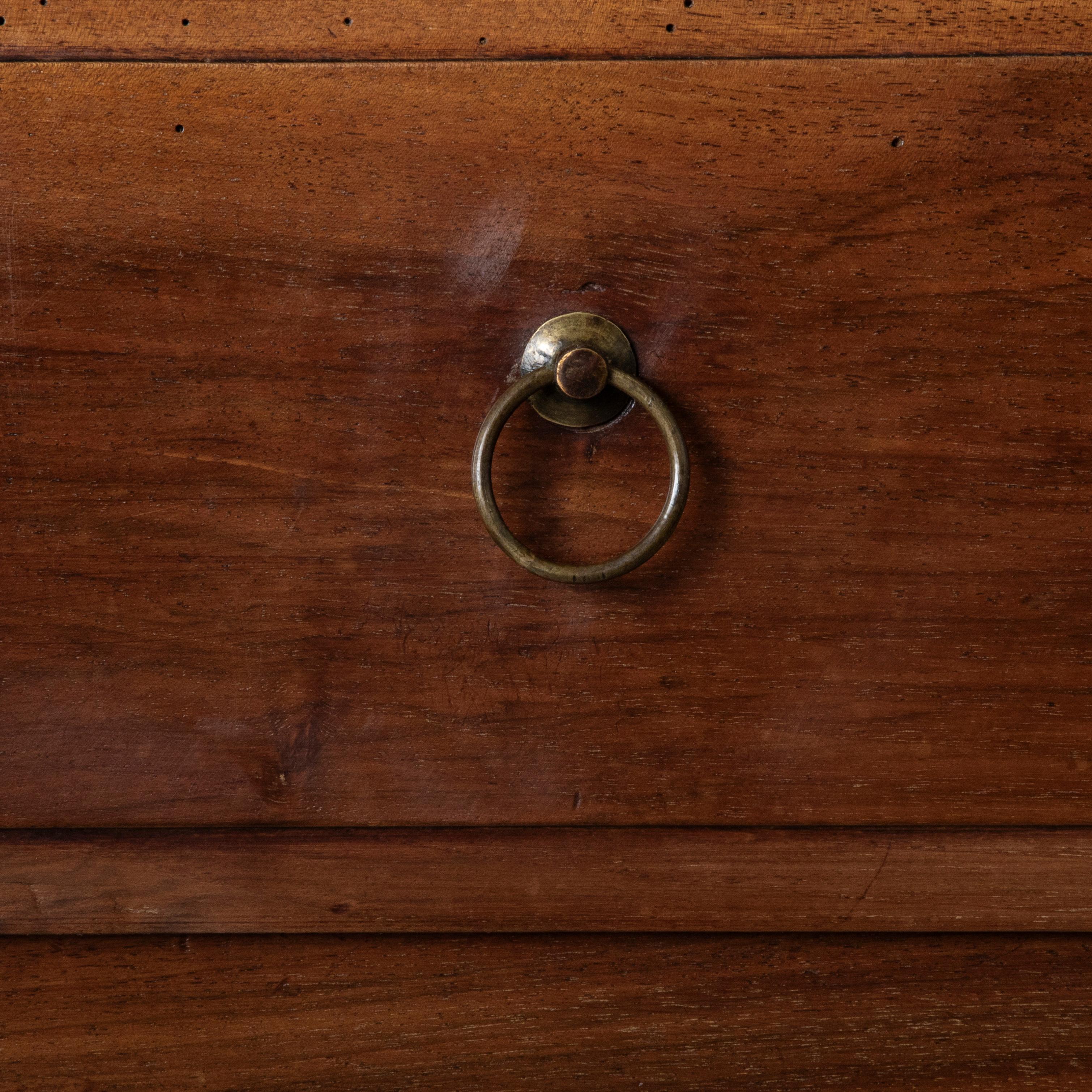 Late 18th Century French Louis XVI Period Walnut Semainier Chest, Bronze Details in vendita 2