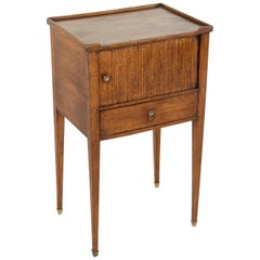 Late 18th Century French Louis XVI Period Walnut Side Table End Table Nightstand Antique Late 18th Century French Louis XVI Period Walnut Side Table End Table Nightstand