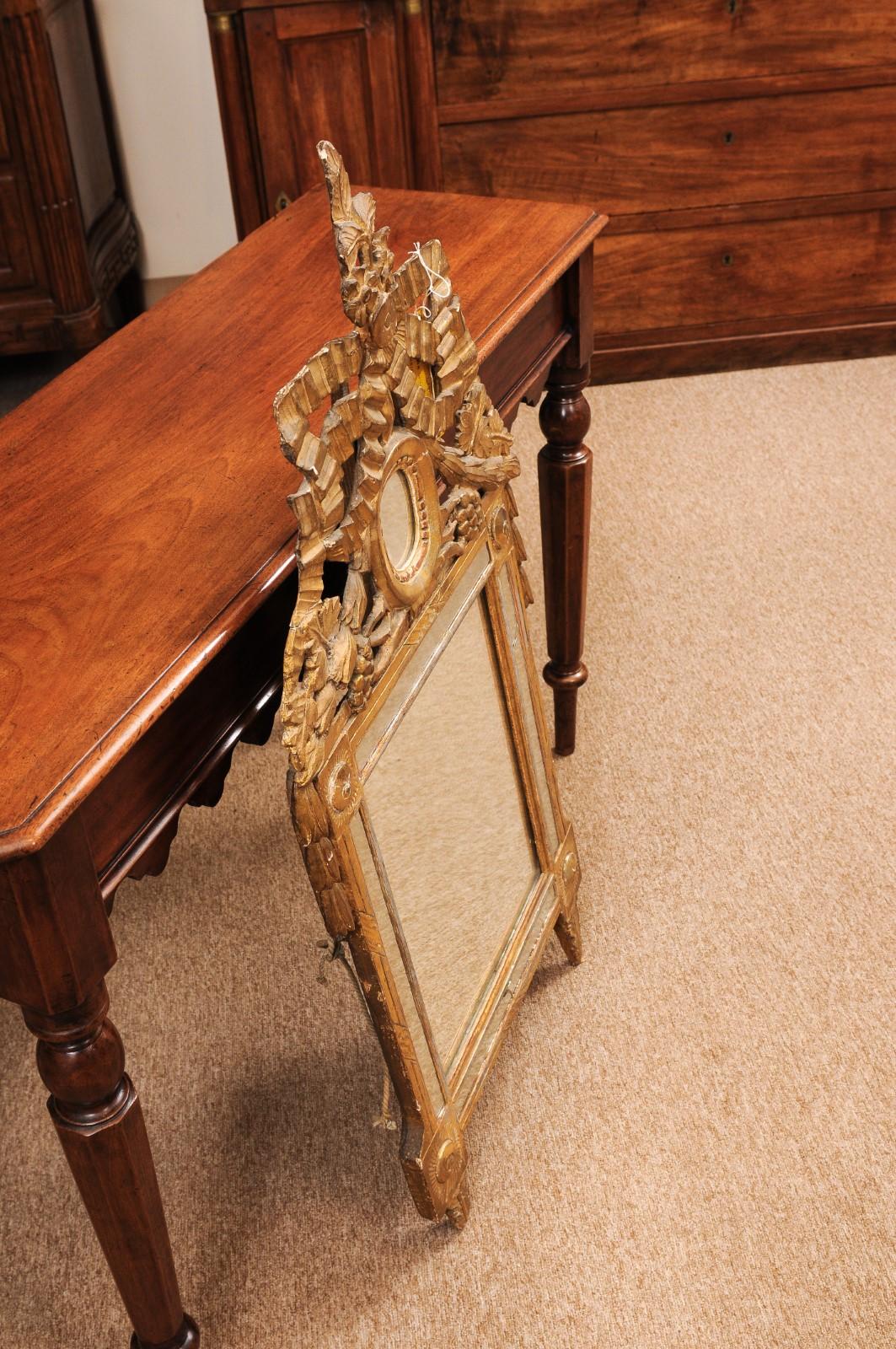 Spätes 18. Jahrhundert Französisch Louis XVI provenzalischen Giltwood Spiegel im Angebot 3