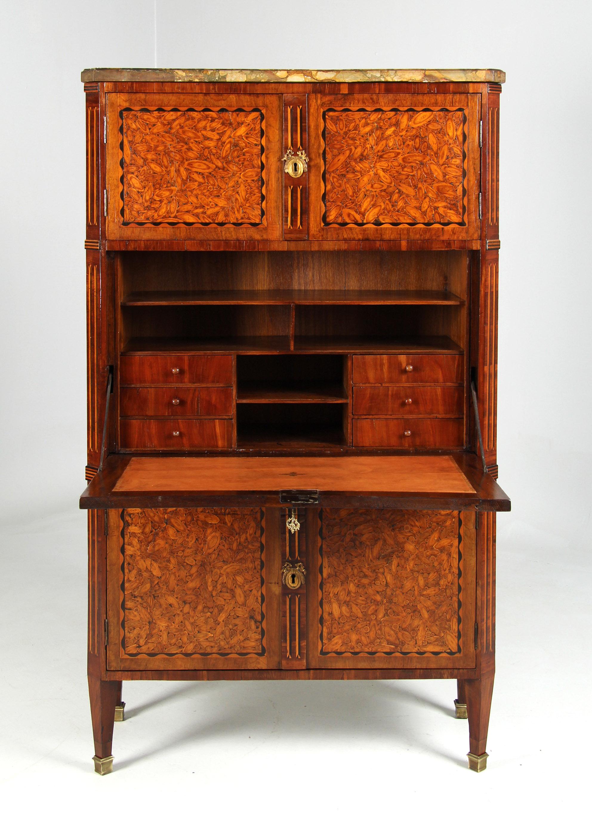 Late 18th Century French Louis XVI Secretaire with Oyster Veneer, circa 1785 7
