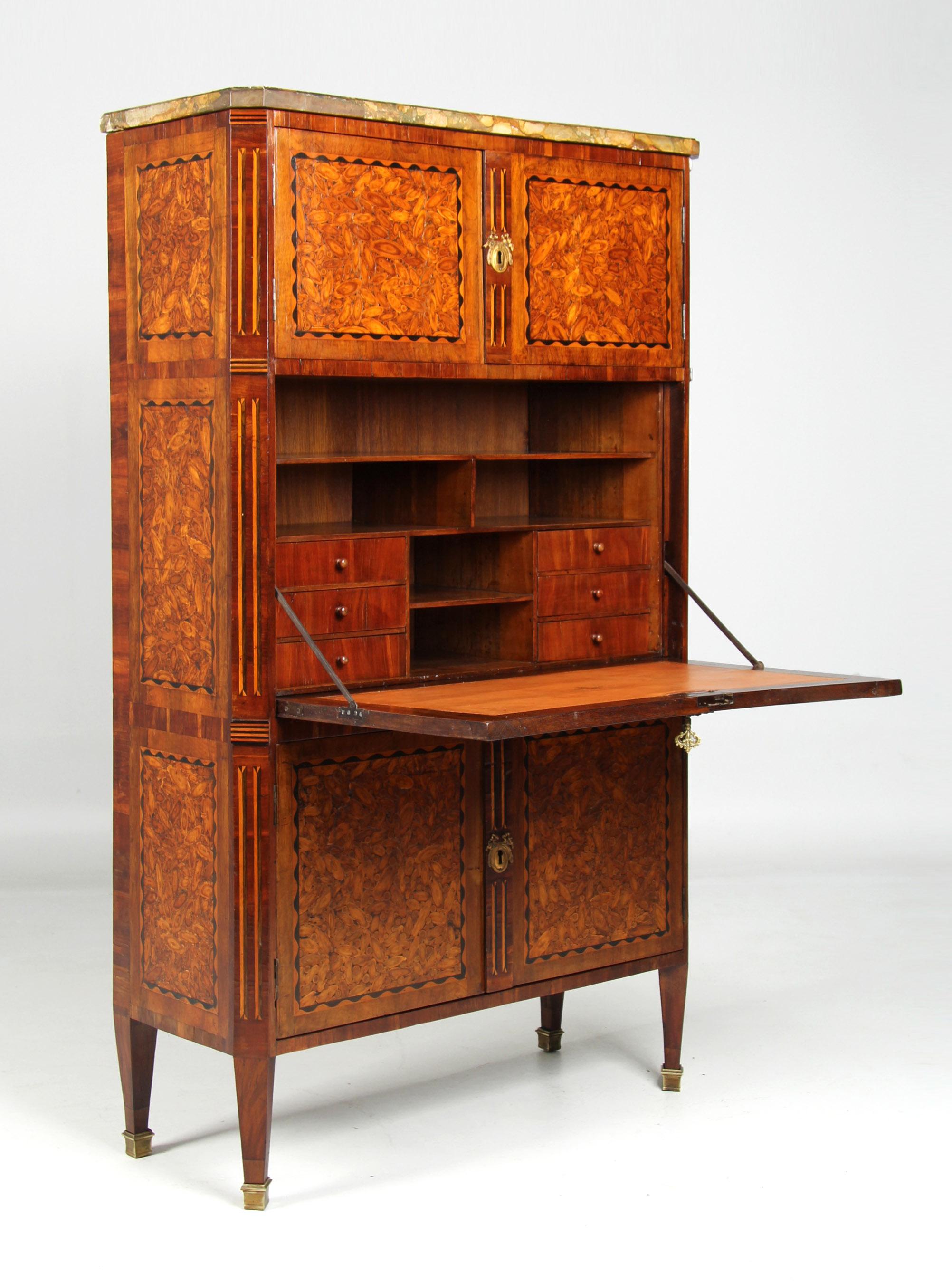 Late 18th Century French Louis XVI Secretaire with Oyster Veneer, circa 1785 2