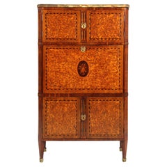 Late 18th Century French Louis XVI Secretaire with Oyster Veneer, circa 1785