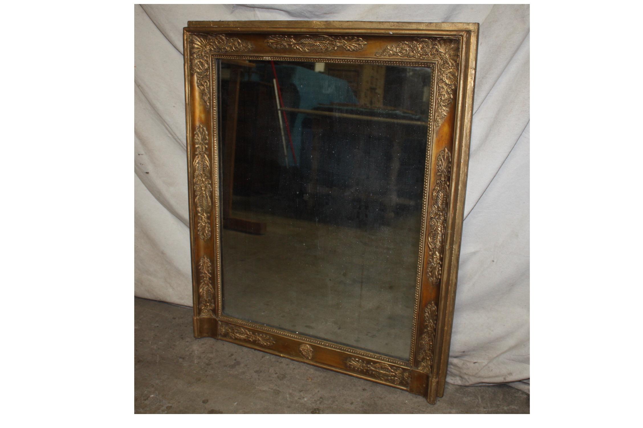 Late 18th century French mirror.