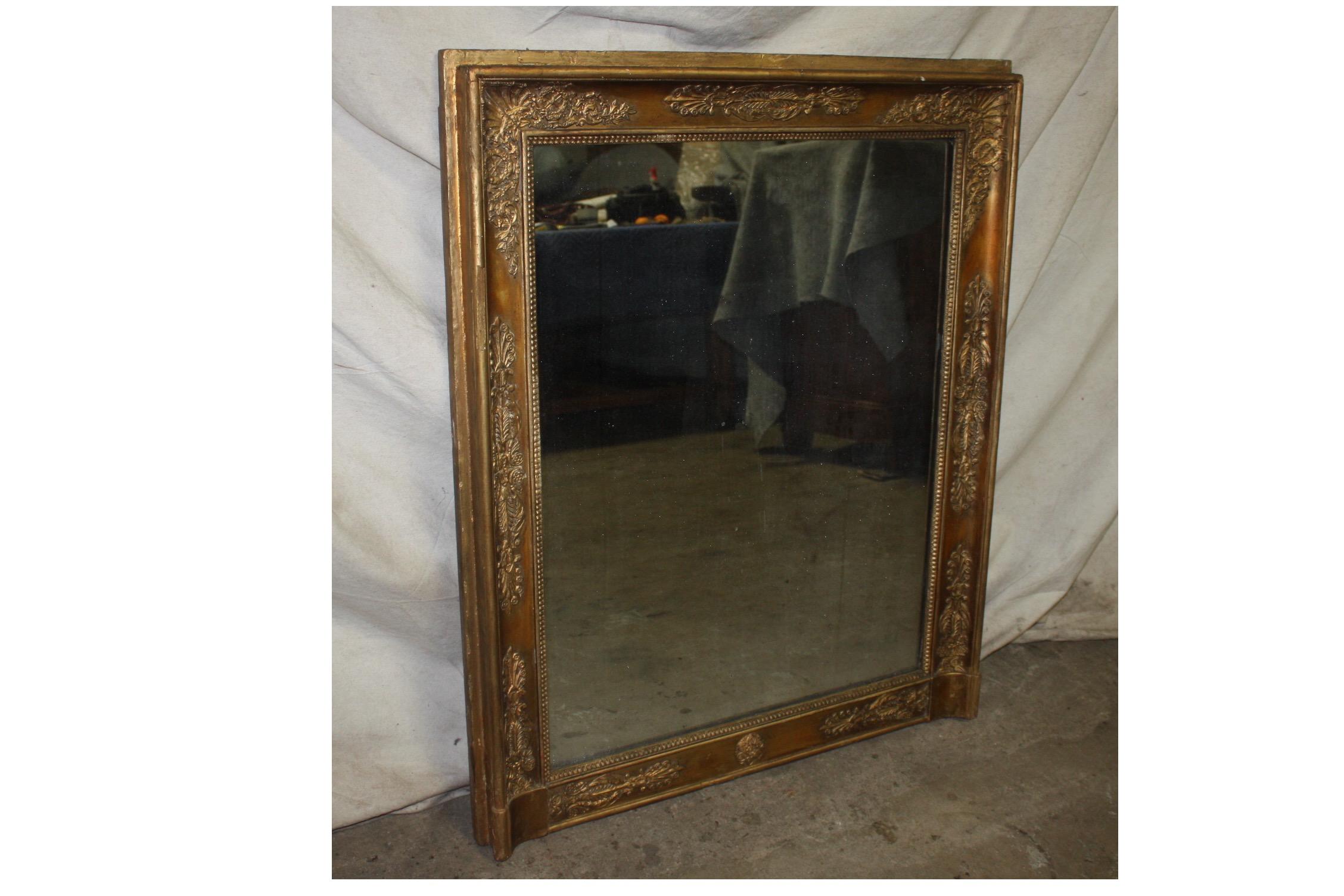 Late 18th Century French Mirror In Good Condition For Sale In Stockbridge, GA