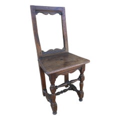 Late 18th Century French Oak Antique Chair