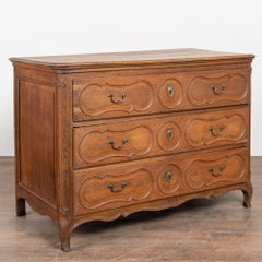 Late 18th Century French Oak Chest of Three Drawers