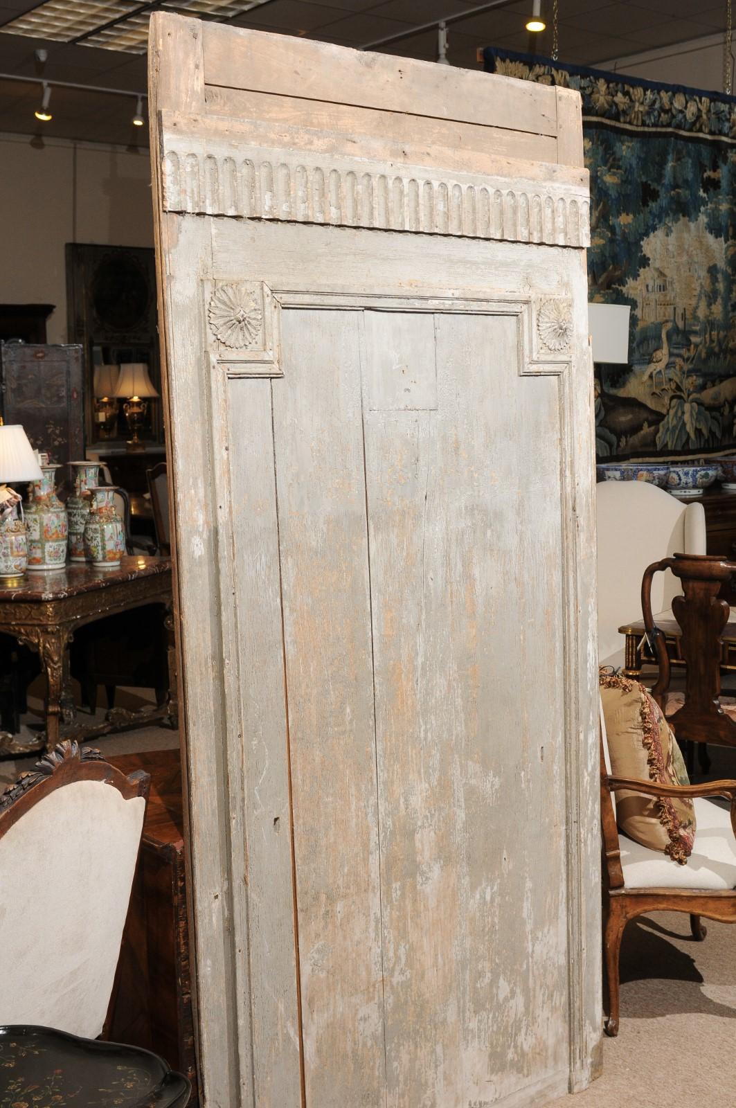 Late 18th Century French Painted Architectural Panel For Sale 5