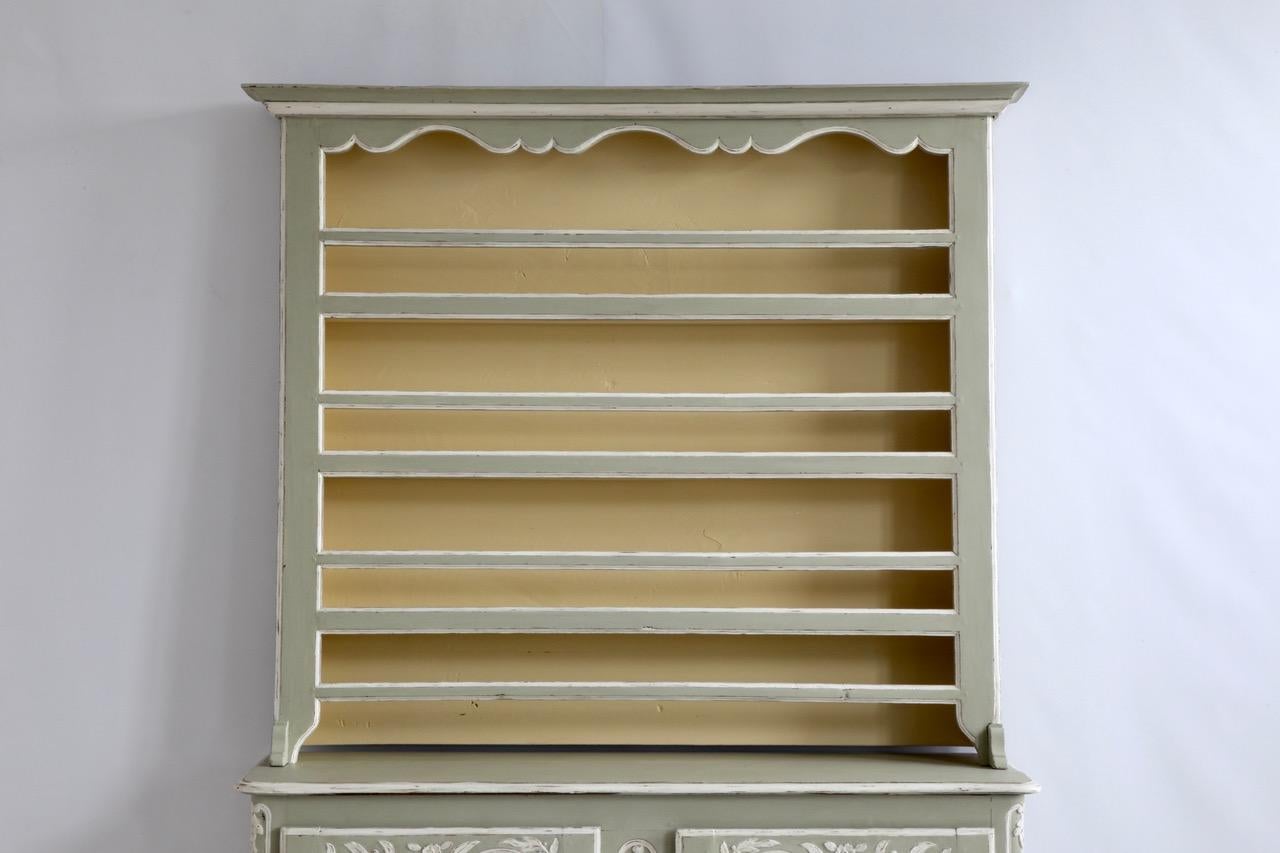 Wood Late 18th Century French Painted Vaisselier For Sale