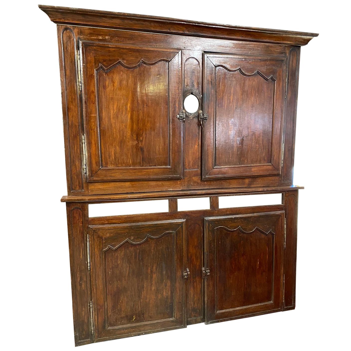 Late 18th Century French Paneled Boiserie Storage Wall Unit