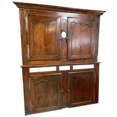 Antique Late 18th Century French Paneled Boiserie Storage Wall Unit