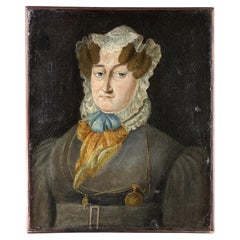 Late 18th Century French Portrait of a Lady, Oil on Canvas, circa 1790–1800