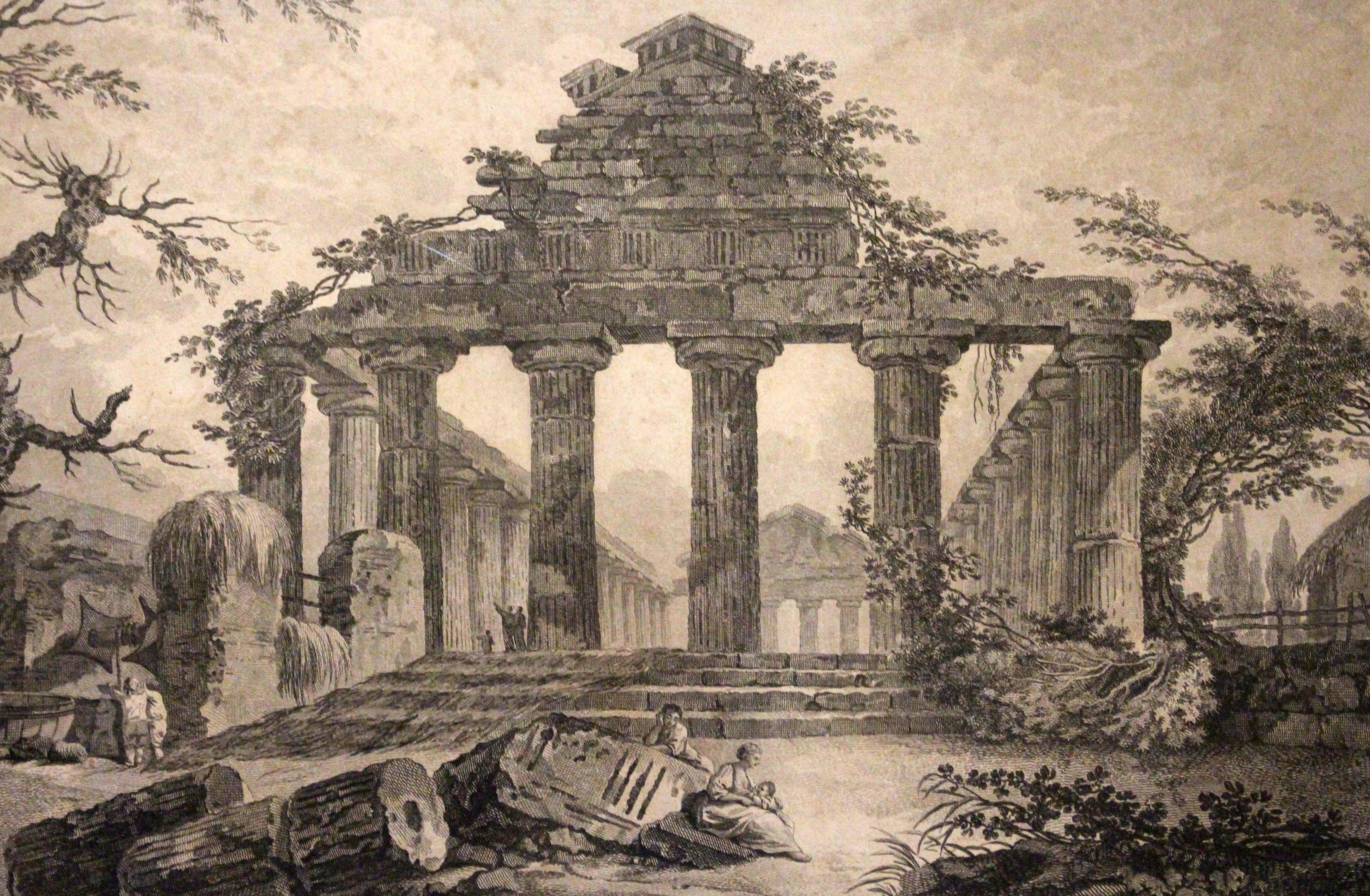 Französischer Druck des späten 18. Jahrhunderts 